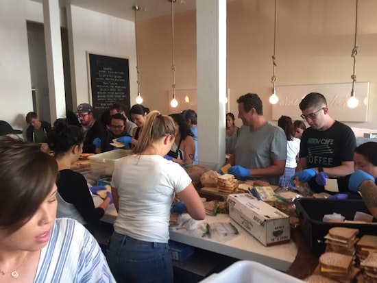Volunteers Pack Hayes Valley's 'Petit Crenn' To Feed Fire Victims