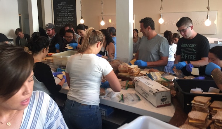 Volunteers Pack Hayes Valley's 'Petit Crenn' To Feed Fire Victims