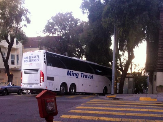 Alamo Square Tour Buses Caught Behaving Badly