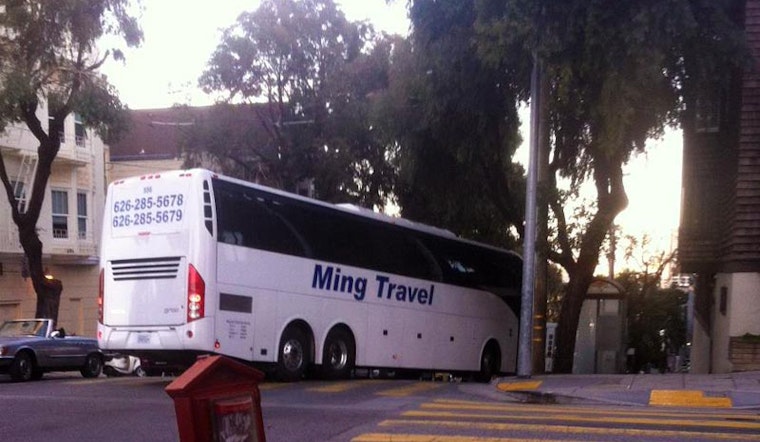 Alamo Square Tour Buses Caught Behaving Badly