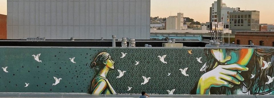 New Mural 'Telepathy' Rises Above BuzzWorks