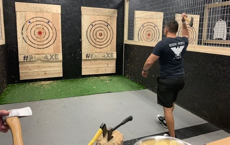 New axe throwing spot Relaxe now open in Houston Park