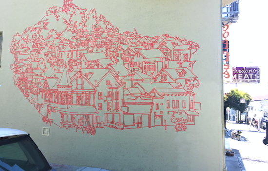 Bernal Heights Artist Adapts 'Pinhole Coffee' Mural For T-Shirt