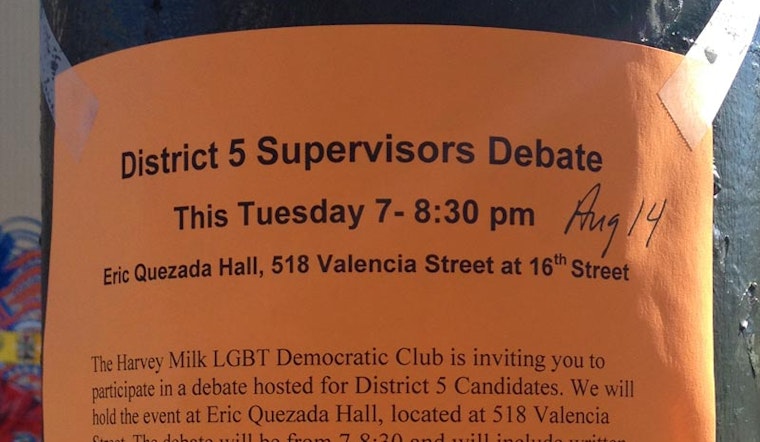 Candidates For D5 Supervisor Debate Tonight