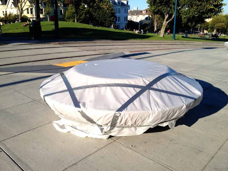 Mysterious Giant Pods Land at Duboce Park