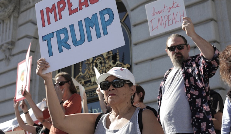 City Hall Rally Calls For Trump's Impeachment