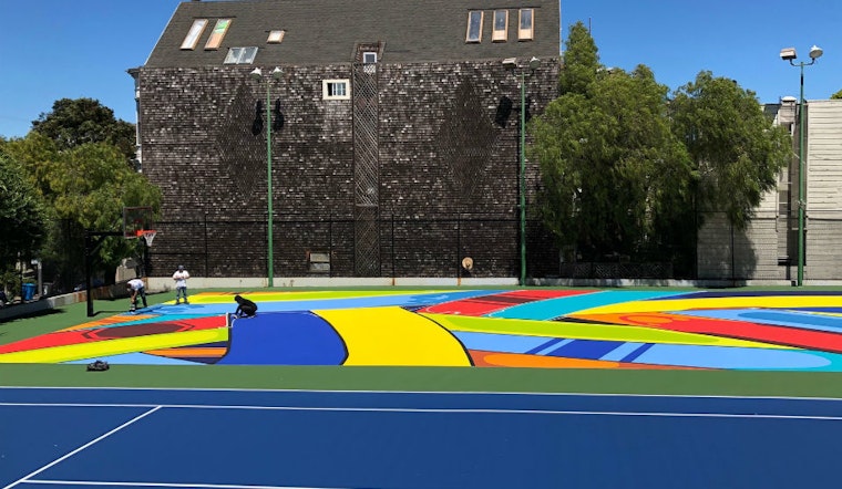 The Apexer transforms Hayes Valley basketball court in bold, colorful overhaul