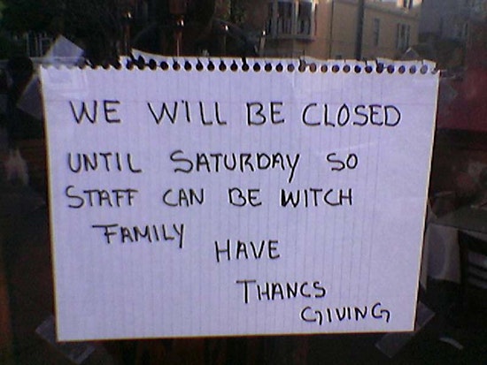It's Thanksgiving! What's Open?