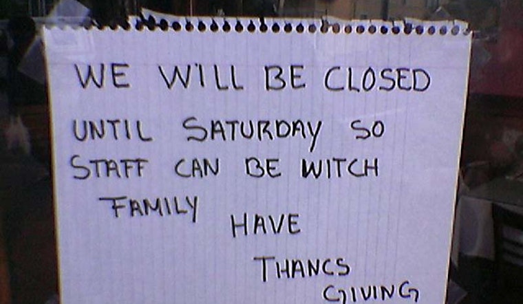 It's Thanksgiving! What's Open?