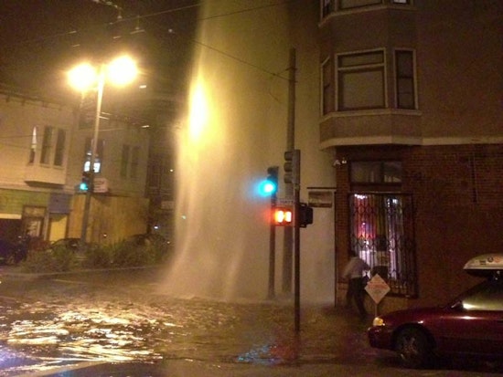 Overnight Divisadero Drama: Cars Vs. Fire Hydrant