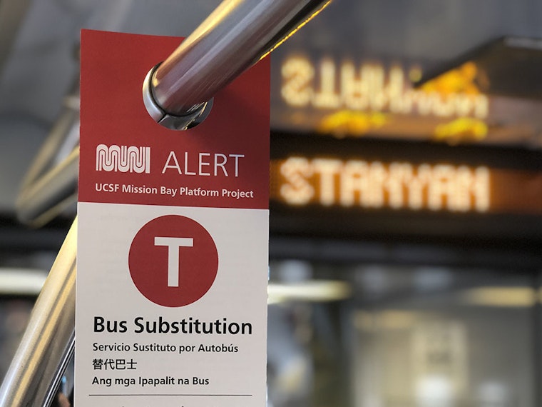 Another 10-day Muni T-Third line bus substitution kicks off this weekend