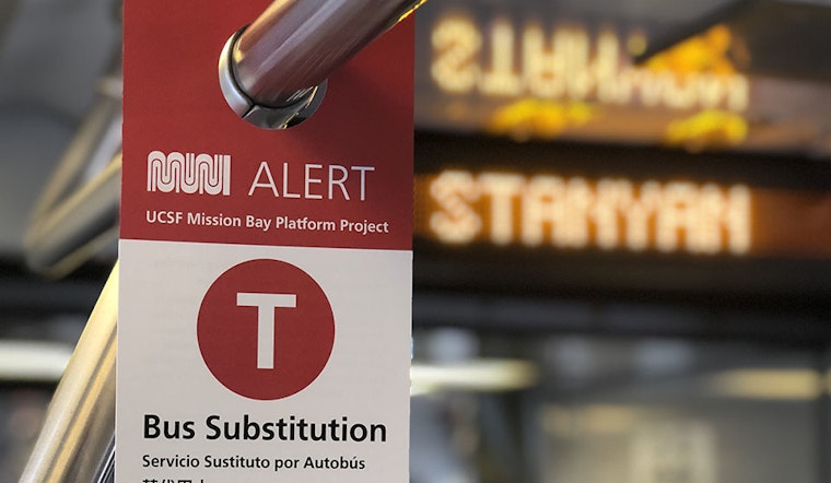 Another 10-day Muni T-Third line bus substitution kicks off this weekend