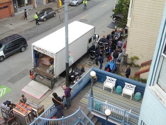 Scenes From Yesterday's Filming on Haight Street
