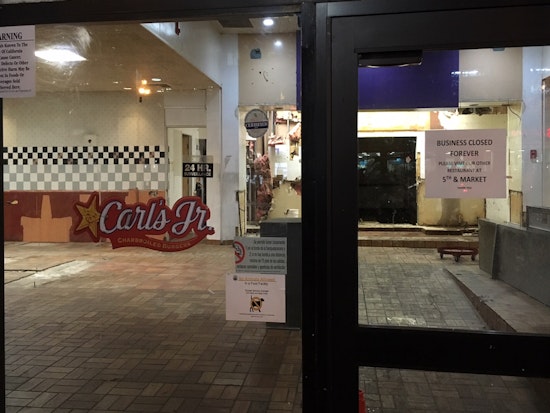 UN Plaza's 'Carl's Jr./Green Burrito' Closed, Gutted