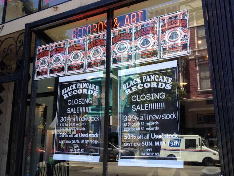 Black Pancake Records to Close Sunday