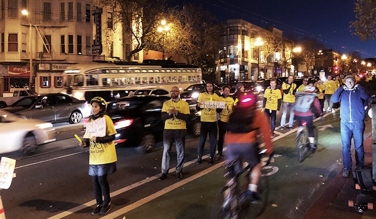 Officials, Advocates Protest Delays For Protected Market St. Bike Lane