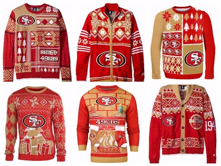 6 Ugly 49ers Sweaters To Keep The Cold Away