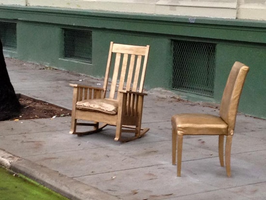 Bronze Chairs at Church and Duboce Win Public Art Award