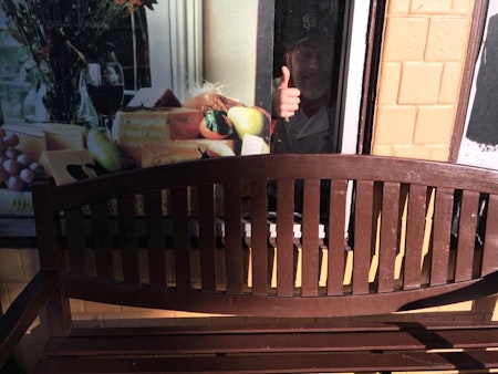 Brie'd: Supervisor Helps Restore Benches At Cole Valley Cheese Shop