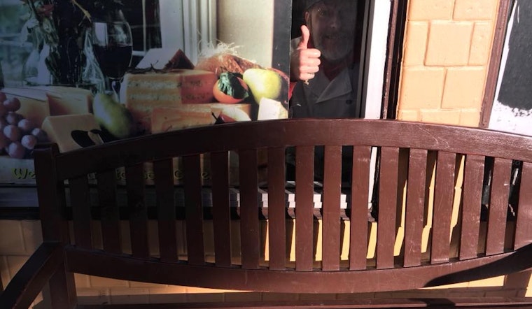 Brie'd: Supervisor Helps Restore Benches At Cole Valley Cheese Shop