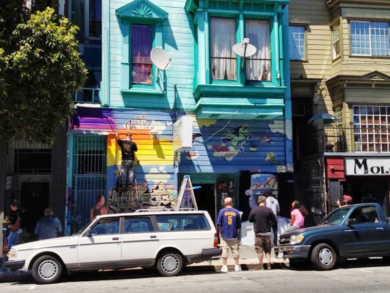 New Mural Going Up at O'Looney's
