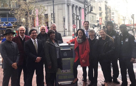 Kim Attends Ribbon-Cutting For High-Tech Trash Receptacles