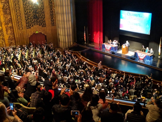 After Trump's Immigration Remarks, Oakland Naturalization Ceremony Goes Viral