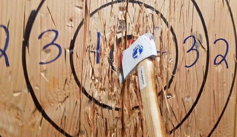 New axe throwing spot Golden Axe Co. now open in Tarzana