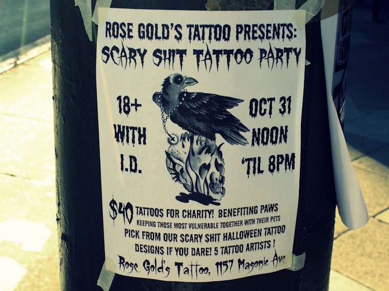 Get a $40 Tattoo for Halloween for Charity