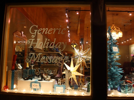 Your Holiday Window Contest Winner Is Fluevog!