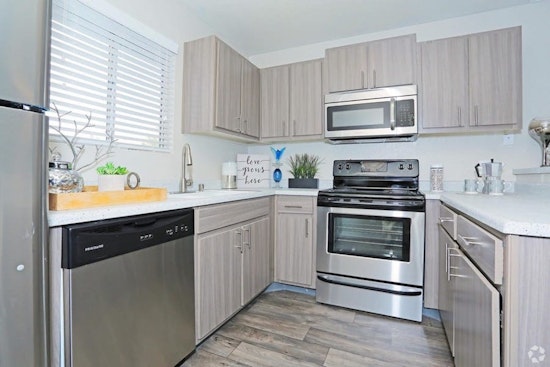What apartments will $1,100 rent you in Green Valley North, right now?