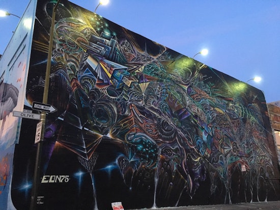 EON75 Unveils New Mural At Mitchell Brothers O'Farrell Theater