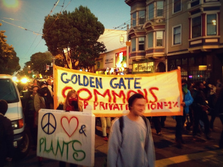 Protest Down Haight Street