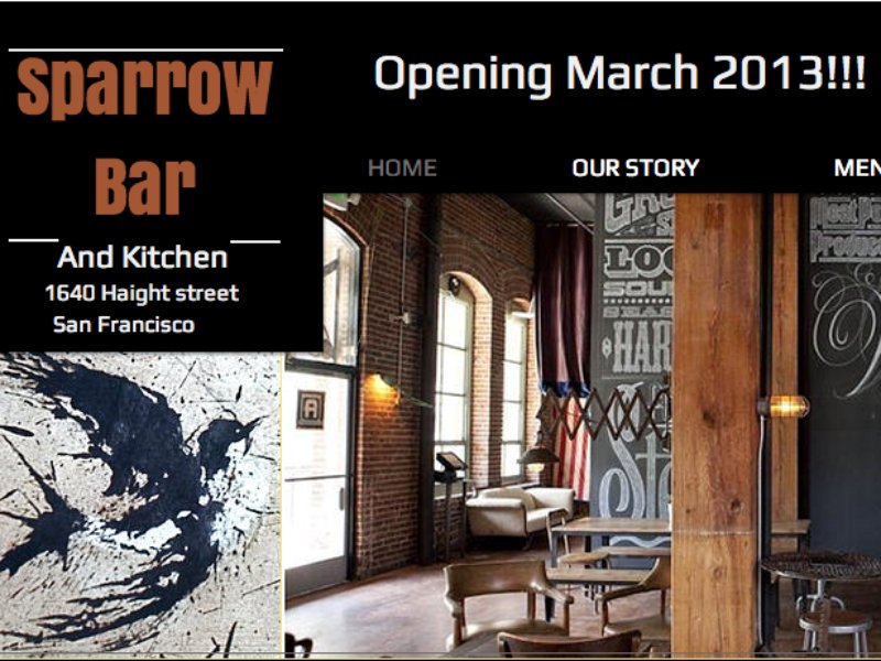 sparrow bar and kitchen menu