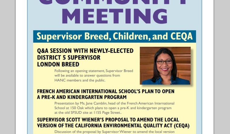 HANC Community Meeting Next Week
