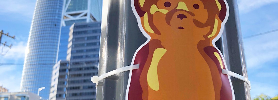 Street Artist 'Sign-Bombs' Downtown Neighborhoods With 450 'Honey Bears'