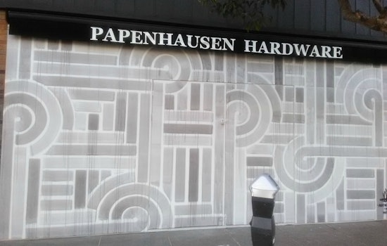 West Portal Hardware Store Gutted By Fire Installs Temporary Mural