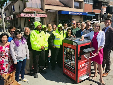City unveils first 4 of 80 new Bigbelly trash cans in Japantown