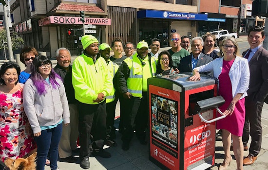 City unveils first 4 of 80 new Bigbelly trash cans in Japantown