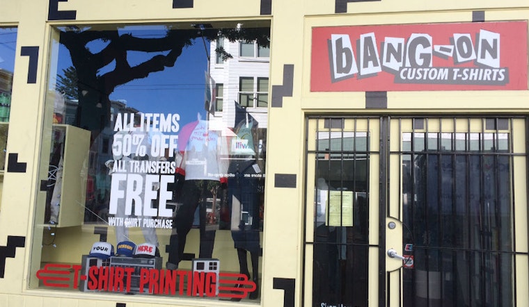 Upper Haight Custom T-Shirt Shop 'Bang-On' Closing This Weekend