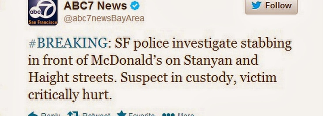 Stabbing at McDonald's on Saturday