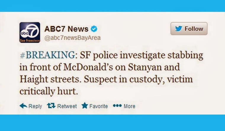 Stabbing at McDonald's on Saturday