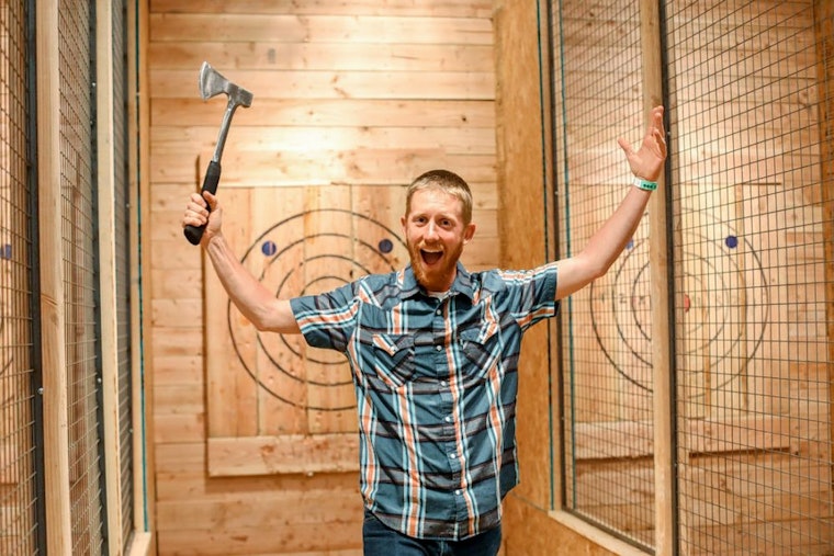 New axe throwing spot Blade & Timber now open in the Power and Light District