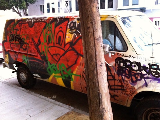 Murals on Vans: The New Neighborhood Throw Pillow