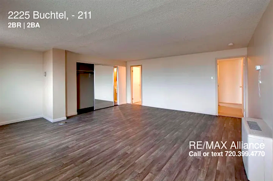 The cheapest apartments for rent in the University, Denver