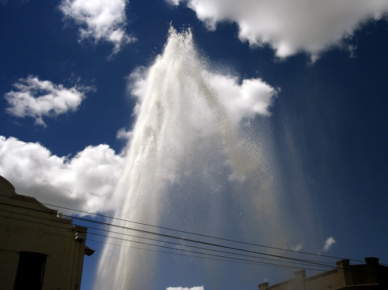 Water Main Breaks at Market & Gough
