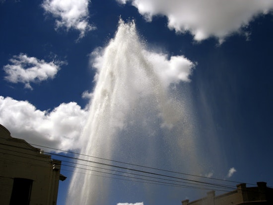 Water Main Breaks at Market & Gough