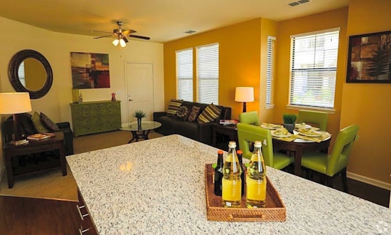 What apartments will $1,400 rent you in Deerwood, this month?