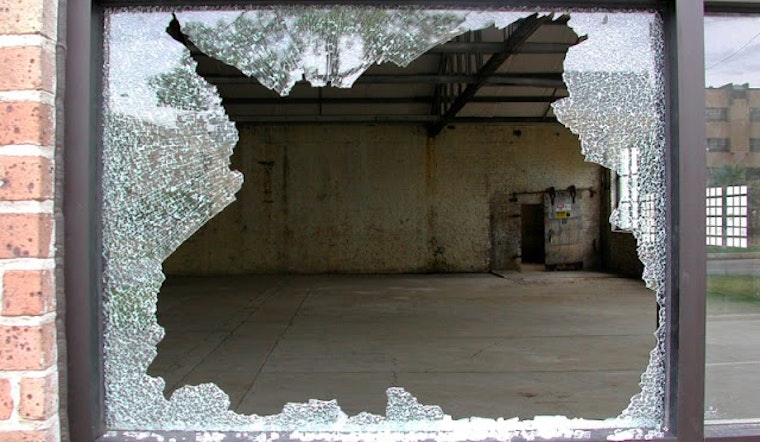 Broken Window at Hayes Valley Bakeworks
