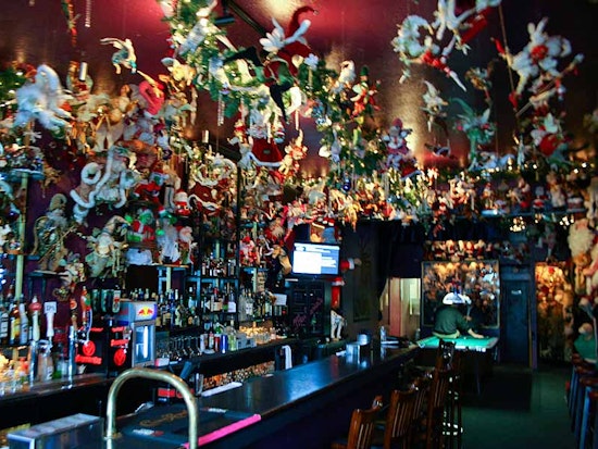 Santas on Parade at Marlena's Bar